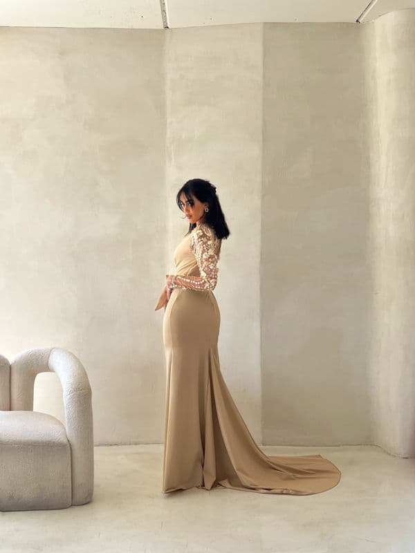 champagne dress - תמונה 3